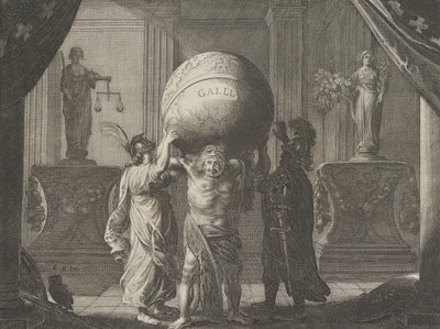 Plåt 13: Allegory on the Discord in France, från Caspar Barlaeus, Medicea Hospes, 1638. av Pieter Nolpe
