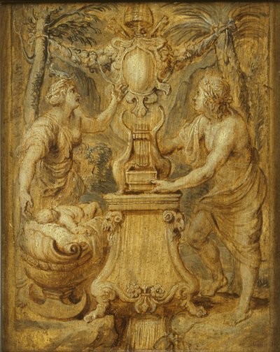 Omslag av Matthias Casimiris Sarbievii. Lyricorum Libri IV av Maciej Kazimierz Sarbiewski, 1632. av Pieter Paul Rubens