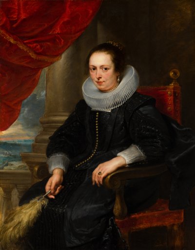 Porträtt av Clara Fourment 1593-1643, ca 1630. av Pieter Paul Rubens
