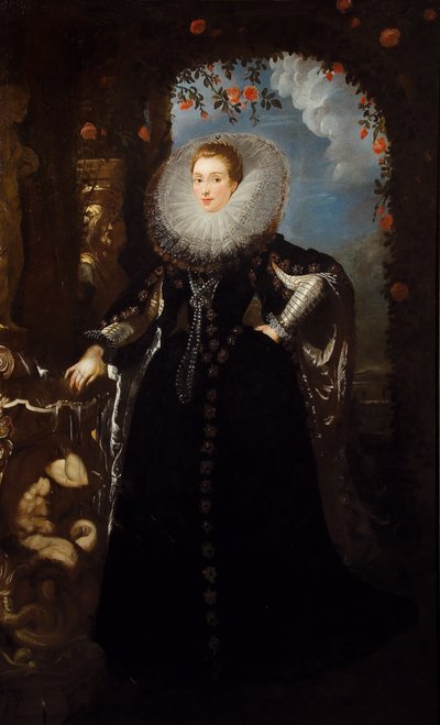 Porträtt av Giovanna Spinola Pavese, 1606. av Pieter Paul Rubens