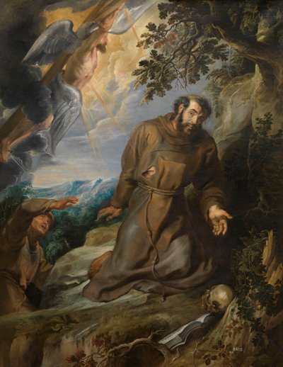 Saint Francis tar emot Stigmata, ca 1630-1634. av Pieter Paul Rubens
