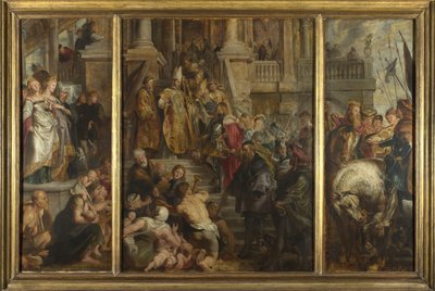 Skiss för högaltartavla, St Bavo, Gent, 1612 av Peter Paul Rubens