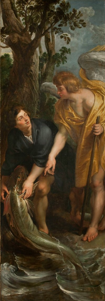 The Miraculous Draft of Fishes Triptych, högra panelen, 1618-1619. av Pieter Paul Rubens