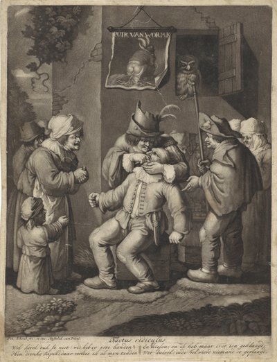 Känslan Tactus ridiculus (titel på objekt) Five Senses (serietitel) av Pieter Schenk (I)