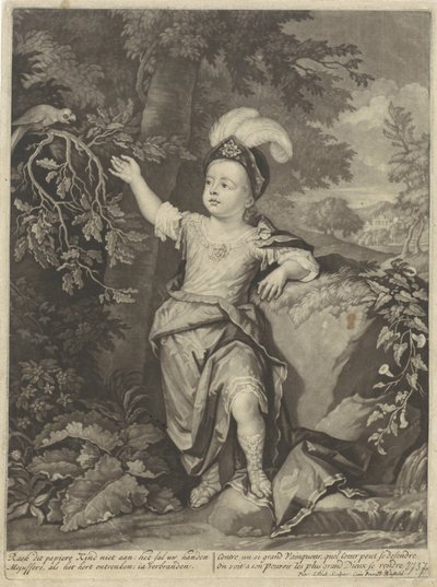 Porträtt av Charles Fitzroy, hertig av Grafton av Pieter Schenk (I)