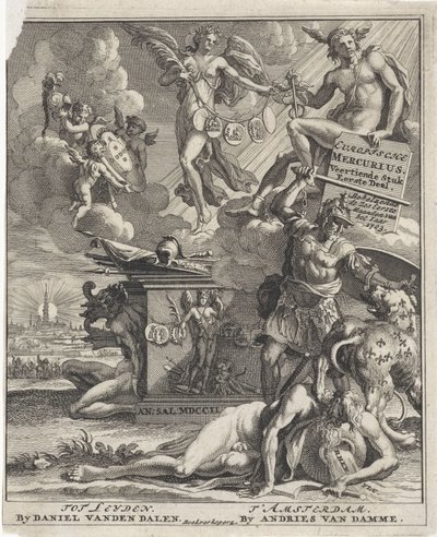 Titelsida för: European Mercury, 14:e delen, 1:a delen, 1703 av Pieter Sluyter