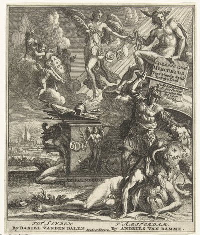 Titelsida för: European Mercury Fourteenth Piece Part One, 1703 av Pieter Sluyter