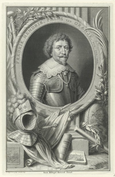 Porträtt av Frederik Hendrik, Prins av Orange-Nassau av Pieter Tanjé