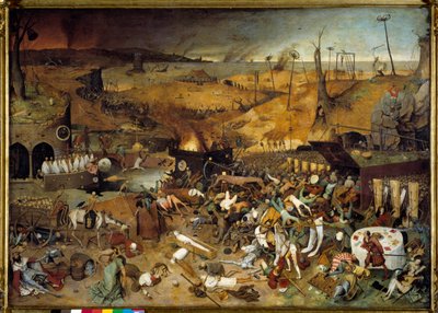 Dödens triumf, ca 1562 (olja på pannå) av Pieter The Elder Brueghel