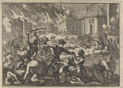 Sack av Magdeburg, 1698 av Pieter Van der Aa