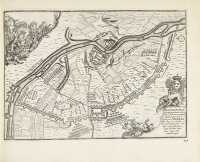 Belägringen och slaget vid Narva 1700, 1726 av Pieter Van der Aa