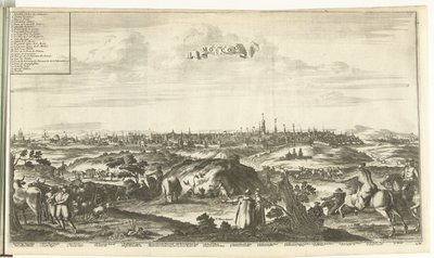 Utsikt över Moskva, 1726 av Pieter Van der Aa