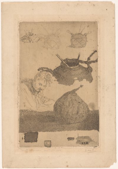 Första etstesterna (titel på objekt) av Pieter Willem van Baarsel (signed by artist)