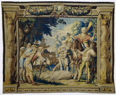 Döden av en hjort tillägnad Artemis The History of Iphigenia and Orestes (serietitel) av Pieter de Cracht