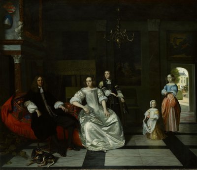 Familjen Jacott-Hoppesack av Pieter de Hooch