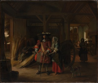 Att betala värdinnan av Pieter de Hooch