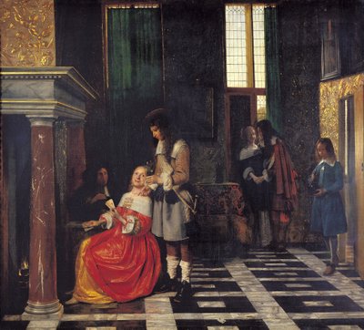 Kortspelarna, c.1663-65 av Pieter de Hooch