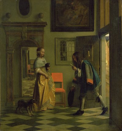 Budbäraren, ca 1669 av Pieter de Hooch