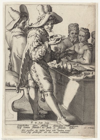 Bättre blåst hårt än att bränna munnen av Pieter de Jode (I)