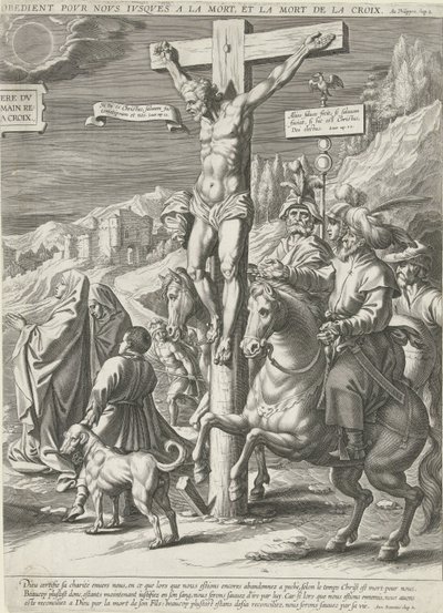 Kristi korsfästelse, högra delen av Pieter de Jode (I)