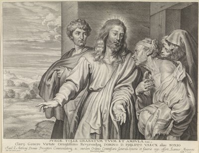 Kristus helar en förlamad av Pieter de Jode (II)