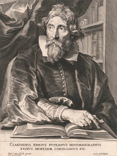 Den berömde Erycius Putean Historiographer, Royal Professor Councilor Etc. av Pieter de Jode