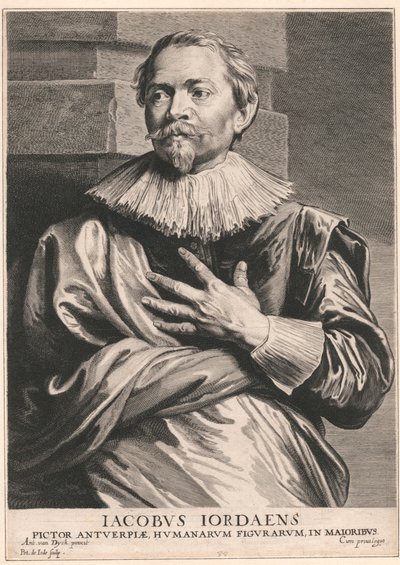 Jacobus Jordaens, målare i Antwerpen, av mänskliga figurer, i majors av Pieter de Jode