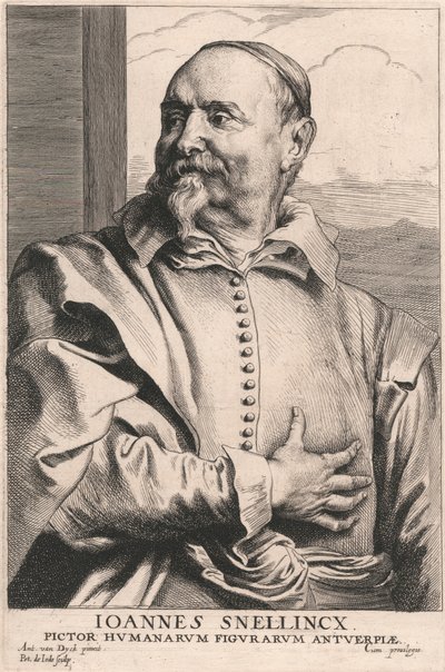 Joannes Snellincx, målare av mänskliga figurer i Antwerpen av Pieter de Jode
