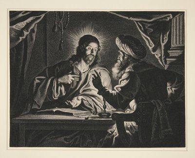Kristus och Nikodemus av Pieter de Jode II