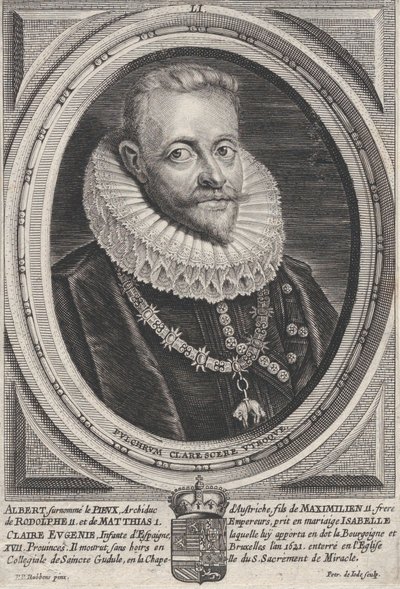 Porträtt av Albert VII, ärkehertig av Österrike, ca. 1650. av Pieter de Jode II