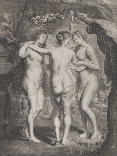 De tre nåderna, ca. 1630-45. av Pieter de Jode II
