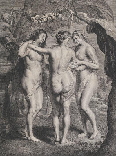 De tre nåderna, ca. 1630-74. av Pieter de Jode II