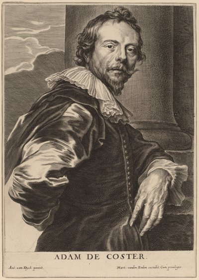 Adam de Coster av Pieter de Jode II after Sir Anthony van Dyck