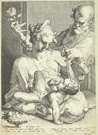 Den heliga familjen av Pieter de Jode I
