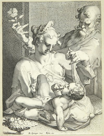 Den heliga familjen av Pieter de Jode I
