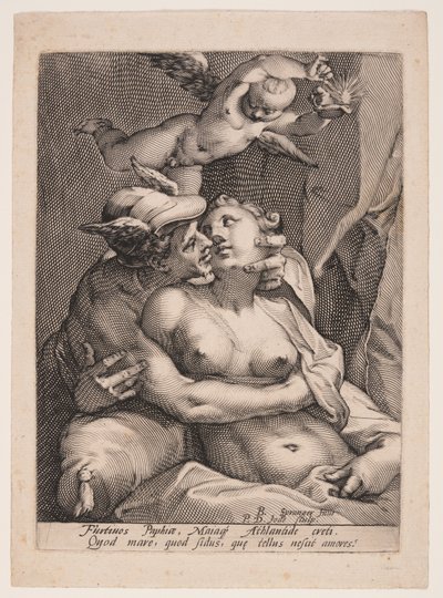 Merkurius, Venus och Amor av Pieter de Jode I