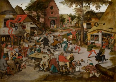 Kermesse of the Feast of St. George (olja på pannå) av Pieter the Younger Brueghel