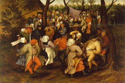 Bondbröllopsdans, 1607 av Pieter Brueghel the Younger