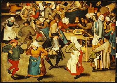 Bröllopsdansen inomhus av Pieter Brueghel the Younger