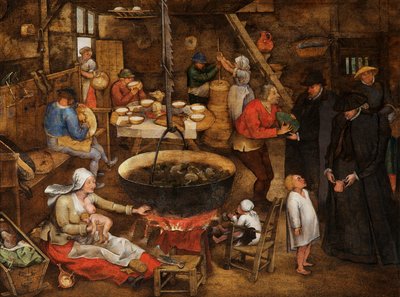 Besök på en bondgård av Pieter the Younger Brueghel