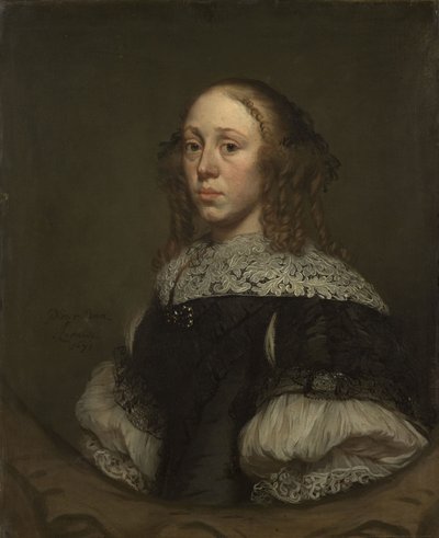 Porträtt av en kvinna av Pieter van Anraedt