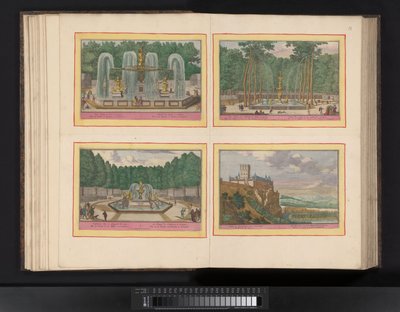Karta av het beleg van Barcelona, ​​​​1706 Karta över staden Barcelona och Chateau de Mont Juy med Frankrikes armés tillvägagångssätt (...) (titel på objektet) av Pieter van Call (II)