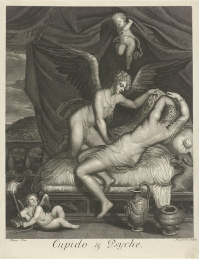 Amor och psyke (titel på objekt) Mytologiska kärlekshistorier (serietitel) av Pieter van Gunst