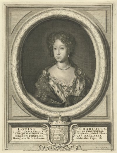 Ludvika Karalina Radzivił. Ludvika Karalina Radziwił (1688-1711) av Pieter van Gunst