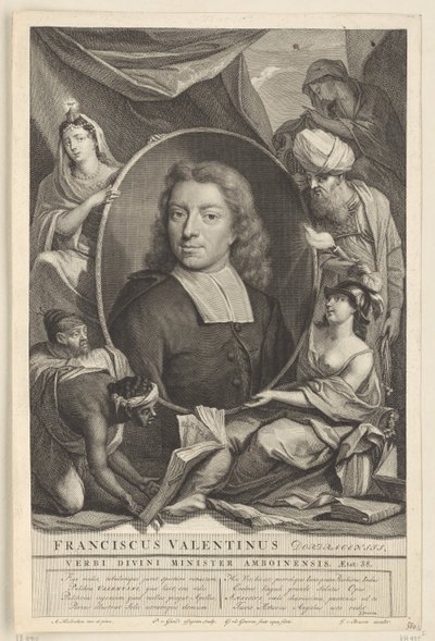 Porträtt av François Valentijn Franciscus Valentinus (titel på objekt) av Pieter van Gunst
