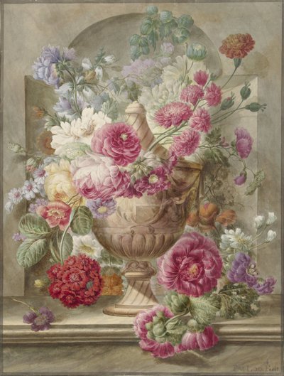 Vas med blommor av Pieter van Loo