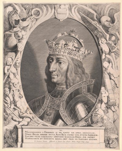 Heliga romerska kejsaren Maximilian I (tryck) av Pieter van Sompel