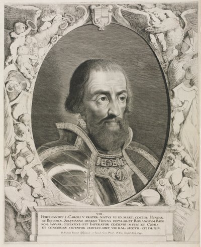 Porträtt av kejsar Ferdinand I. av Pieter van Sompel