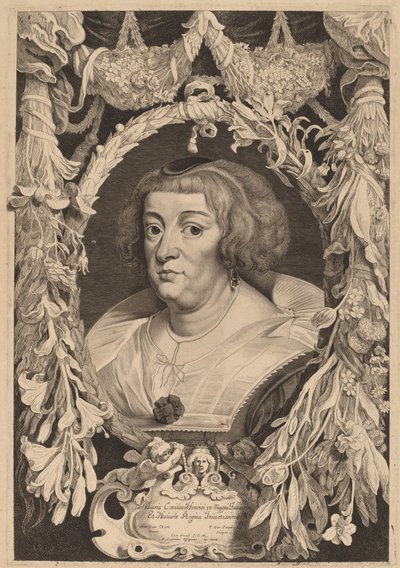 Marie de Medici av Pieter van Sompel and Pieter Claesz Soutman after Sir Anthony
