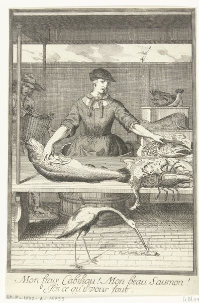 Fiskförsäljerska av Pieter van den Berge